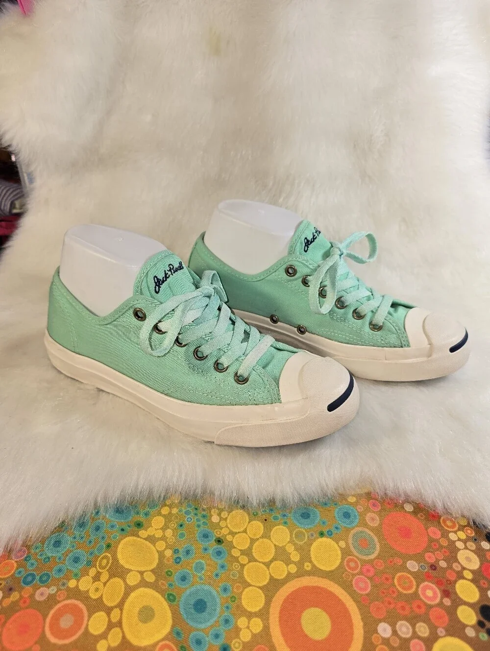 Converse Jack Purcell Ox Unisex Mint Green Canvas Sneakers